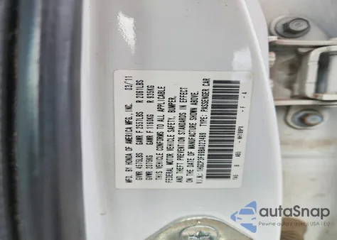 2011 Honda Accord Exl из США, поврежденный, VIN 1HGCP3F89BA023489